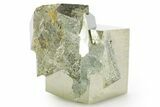 Shiny, Natural Pyrite Cube Cluster - Navajun, Spain #361946-1